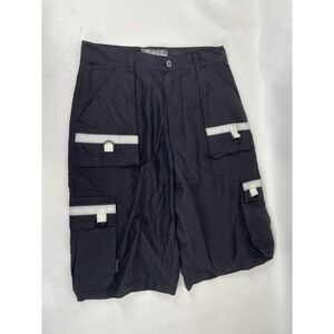Macgear Cargo Shorts Reflective Accents Mens Size 36 Black